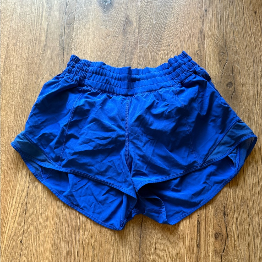 Lululemon High Rise Hottie Hot Shorts Vibrant Blue Size 6